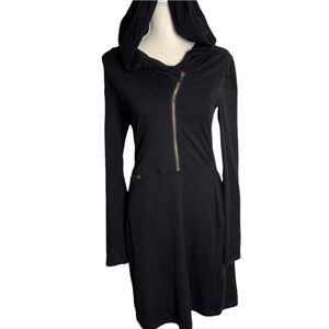 Athleta Sunny and Suede Long Sleeve Hooded Sweatshirt Dress Small